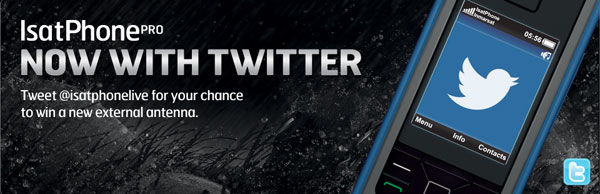 You can now tweet from your IsatPhone Pro
