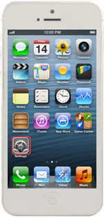 Iphone 5 Data Roaming - Choose Settings