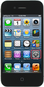 iPhone 4 Data Roaming - Choose Settings