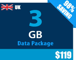 UK 3 GB Data Package