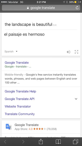 Using Google Translate on the International SIM Card