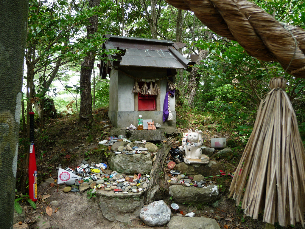 Cat Shrines at Tashirojima, Japan