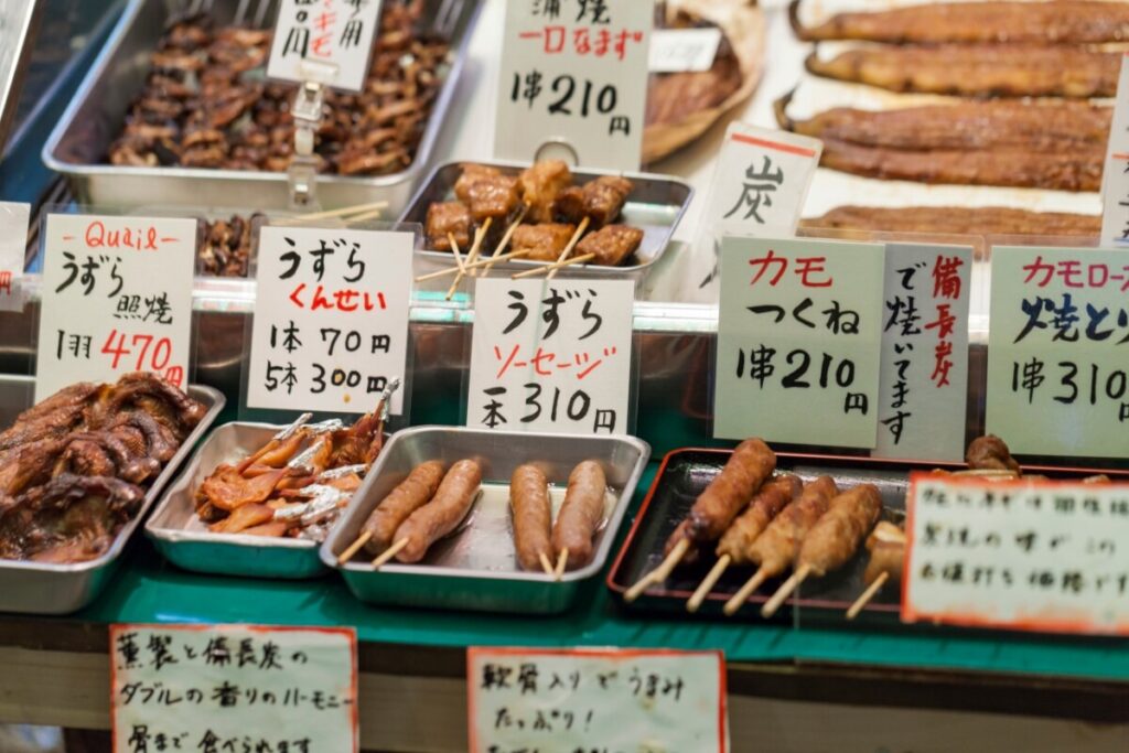 Japanese street food that you can get for several hundred yen.