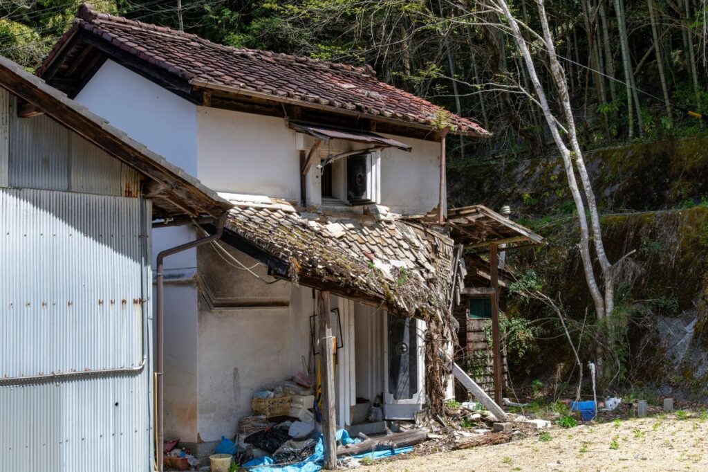 Abandoned akiya in rural Japan